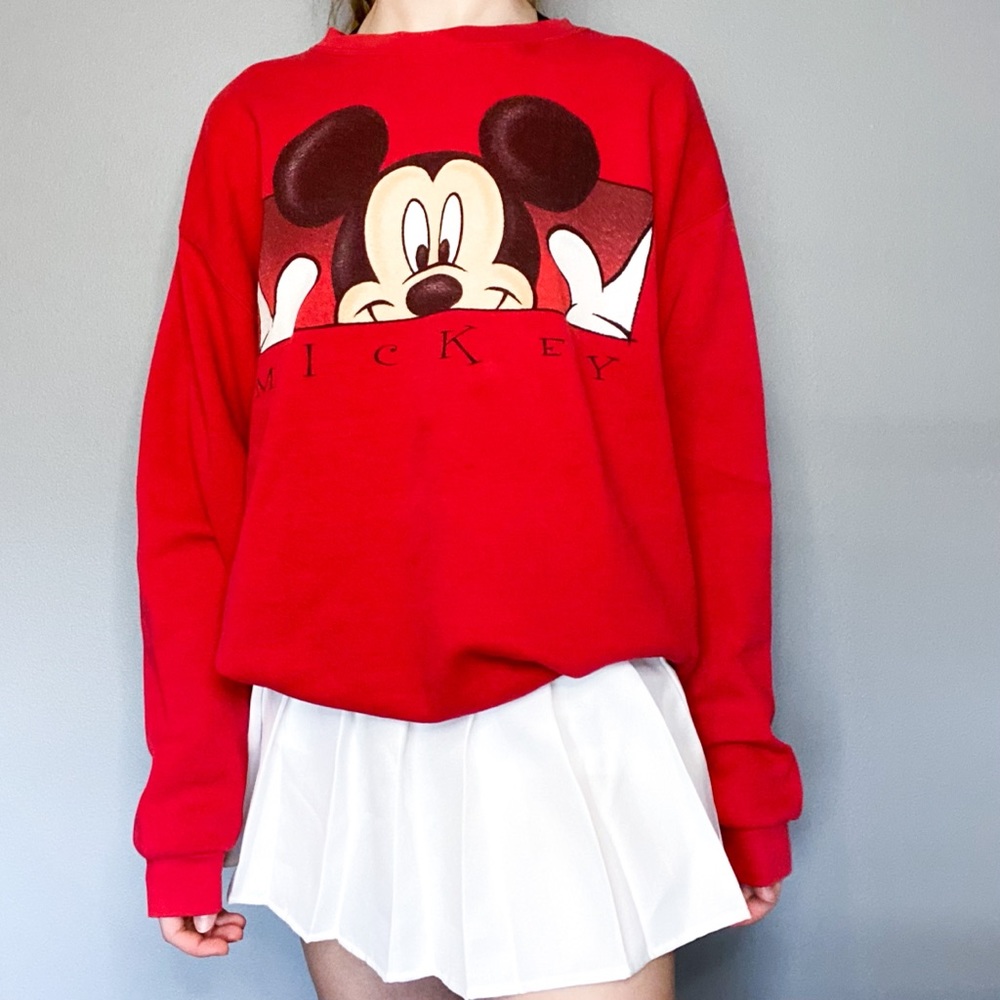 vintage 90s oversized mickey crewneck